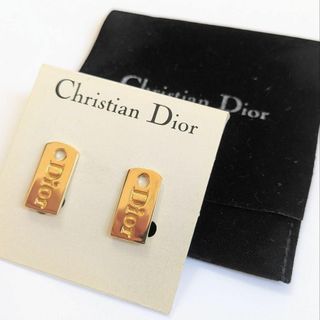 クリスチャンディオール(Christian Dior)の未使用✨ディオール イヤリング 金 プレート dior ロゴ ゴールド(イヤリング)