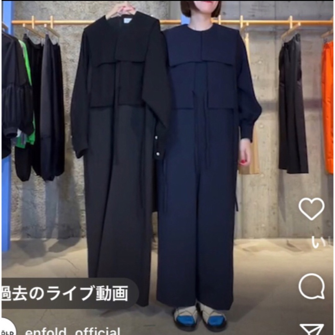 enfold ENFOLD エンフォルド ブラウスオールインワン enfold ENFOLD エンフォルド ブラウスオールインワン