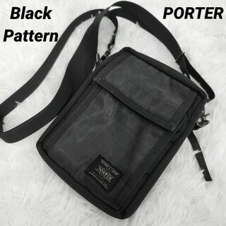 ポーター(PORTER)のポーター ブラックパターン ロゴ柄 ショルダーバッグ ポーチ ポシェット 肩掛け(ショルダーバッグ)