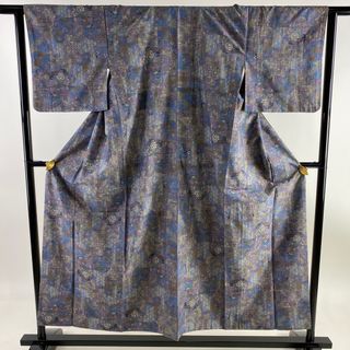 紬 身丈152.5cm 裄丈63.5cm 正絹 優品 【中古】(着物)