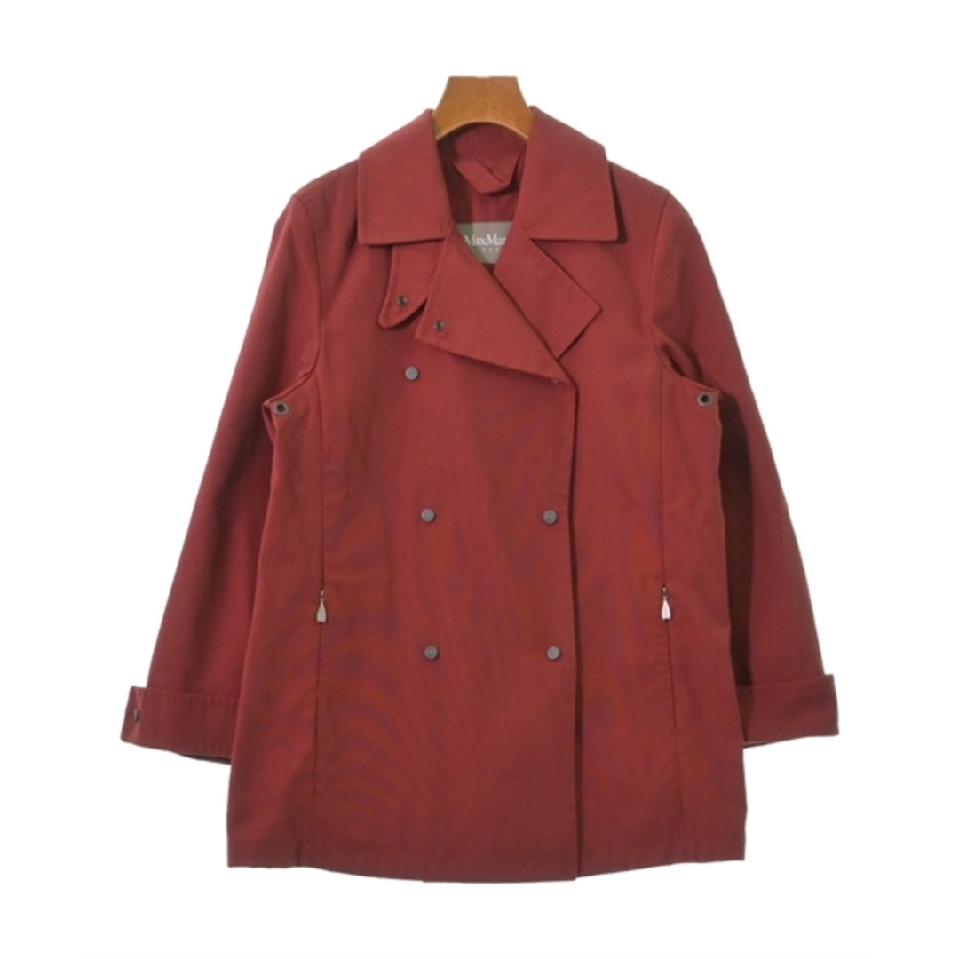 Max Mara マックスマーラ コート(その他) 38(S位) 赤 【古着 Max Mara マックスマーラ コート(その他) 38(S位) 赤 【古着