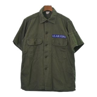 ミリタリー(MILITARY)のMILITARY ミリタリー カジュアルシャツ -(S位) カーキ 【古着】【中古】(シャツ)