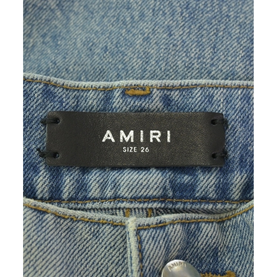 AMIRI(アミリ)のAMIRI アミリ デニムパンツ 26(M位) 青(デニム) 【古着】【中古】 レディースのパンツ(デニム/ジーンズ)の商品写真