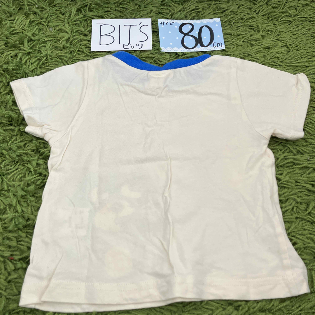 Bit'z(ビッツ)の80 ビッツ　tシャツ　ねこ　クリーム色 キッズ/ベビー/マタニティのキッズ服女の子用(90cm~)(Tシャツ/カットソー)の商品写真