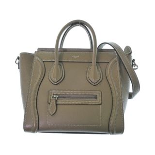 セリーヌ(celine)のCELINE セリーヌ ハンドバッグ - グレーベージュ系 【古着】【中古】(ハンドバッグ)