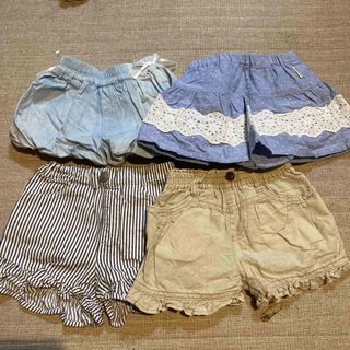 ベビー　ショートパンツ　4枚セット　80サイズ(パンツ)