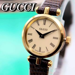 グッチ(Gucci)のGUCCI サイドシェリーライン ゴールド クォーツ レディース腕時計 519(腕時計)