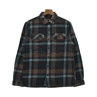 パタゴニア(patagonia)のpatagonia パタゴニア カジュアルシャツ S 黒x茶x青緑(チェック) 【古着】【中古】(シャツ)