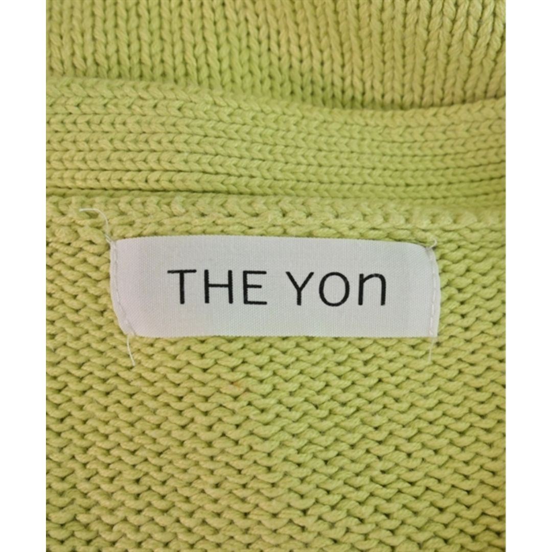 THE YOn ザヨン カーディガン F 黄緑 【古着】【中古】 レディースのトップス(カーディガン)の商品写真