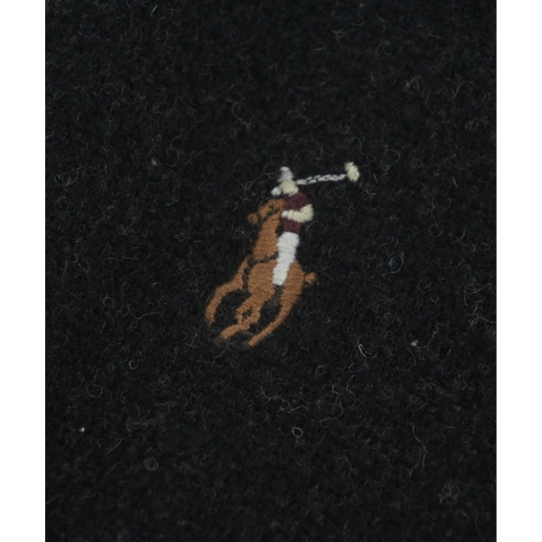 POLO RALPH LAUREN(ポロラルフローレン)のPolo Ralph Lauren ポロラルフローレン マフラー - 黒 【古着】【中古】 メンズのファッション小物(マフラー)の商品写真