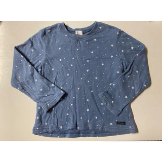 コンビミニ(Combi mini)のコンビミニ 男の子110 長袖Tシャツ カットソー 星柄ブルー 綿100%(Tシャツ/カットソー)
