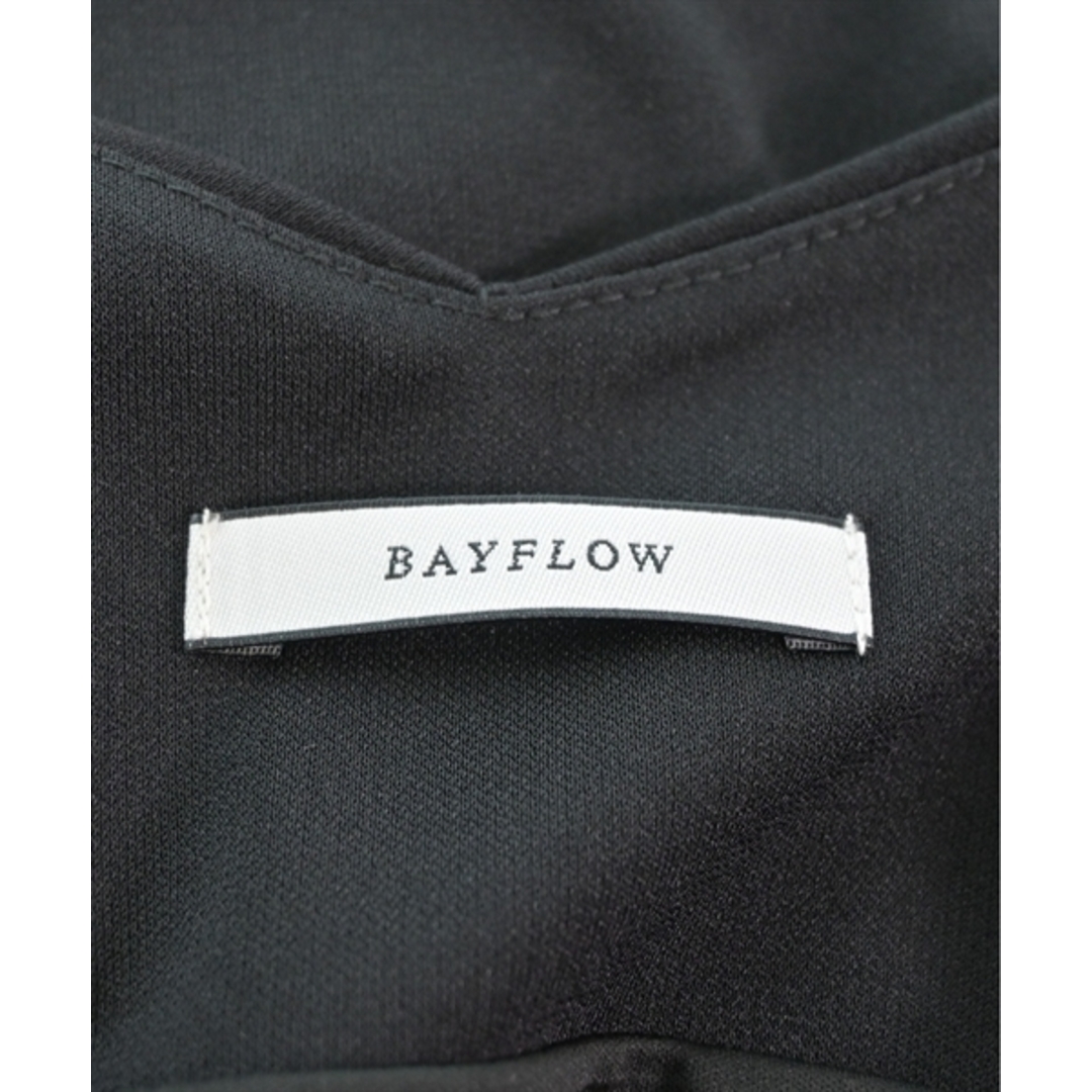 BAYFLOW(ベイフロー)のBAYFLOW ベイフロー ワンピース 3(M位) 黒 【古着】【中古】 レディースのワンピース(ひざ丈ワンピース)の商品写真