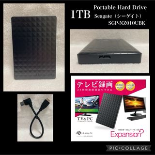 シーゲイト(SEAGATE)の★1TB★Seagate（シーゲイト）ポータブルHDD SGP-NZ010UBK(PC周辺機器)