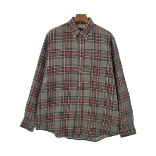 L.L.Bean - L.L.Bean カジュアルシャツ L グレーx赤x緑等(チェック) 【古着】【中古】