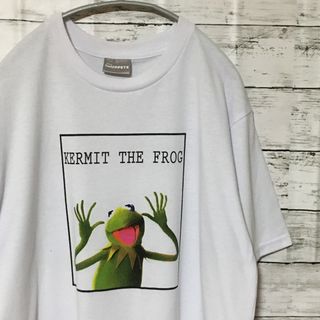 ディズニー(Disney)の【人気】ディズニー tシャツ L 白 フロッグ (Tシャツ/カットソー(半袖/袖なし))