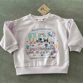 アンパンマン(アンパンマン)のアンパンマン  長袖　トレーナー　女の子キャラ　花柄　90(Tシャツ/カットソー)