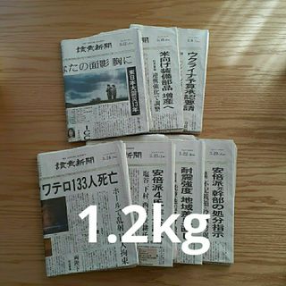 新聞紙　古新聞　1.2kg  7部