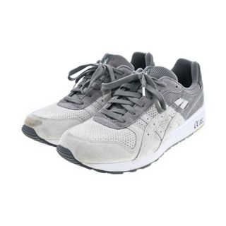 アシックス(asics)のasics アシックス スニーカー 28.25cm 白xグレー 【古着】【中古】(スニーカー)