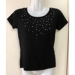 半袖ニット  トップス カットソー フリーサイズ S～M相当 レディース (Tシャツ/カットソー(半袖/袖なし))