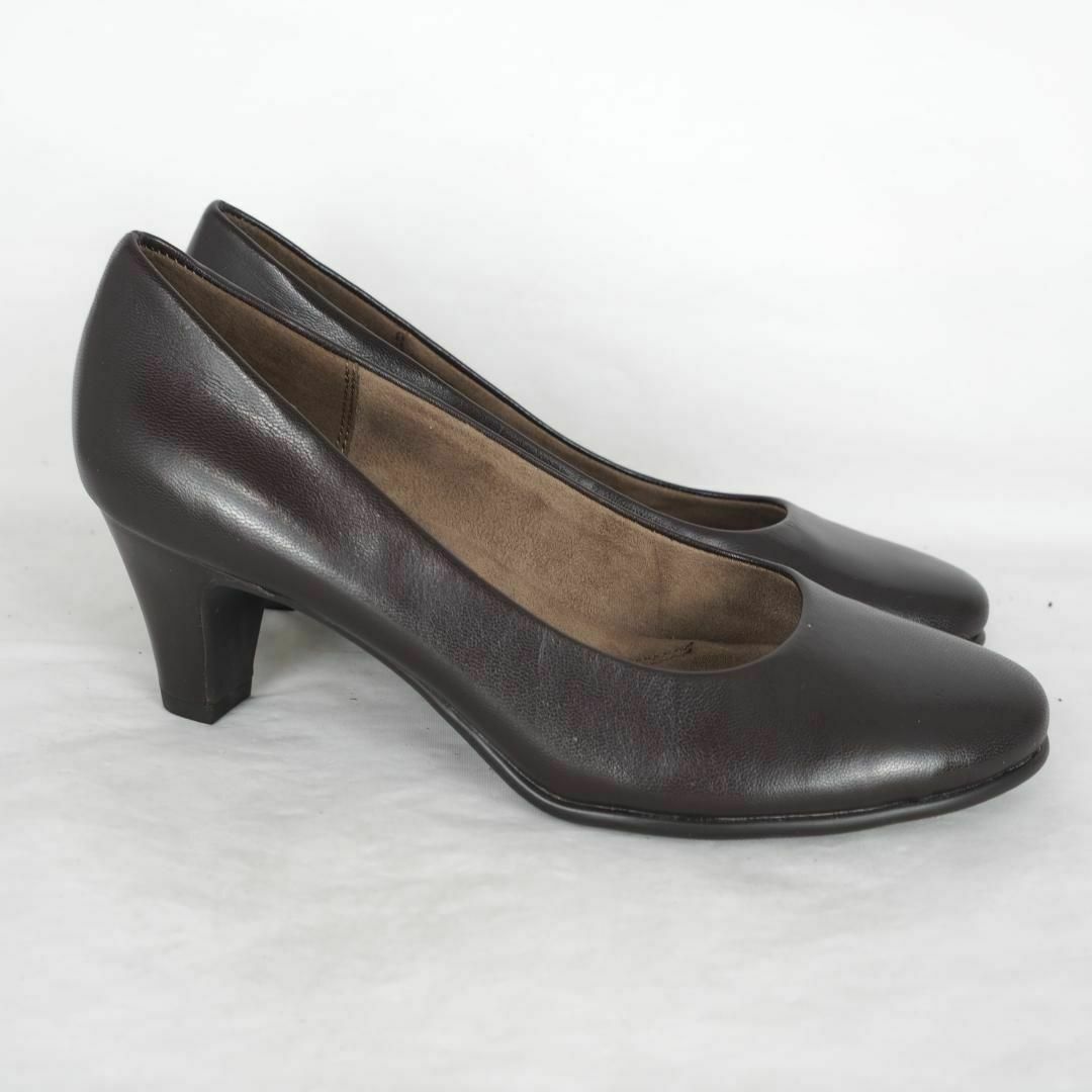 AEROSOLES*エアロソール*パンプス*US7-24cm*茶*M5099 レディースの靴/シューズ(ハイヒール/パンプス)の商品写真