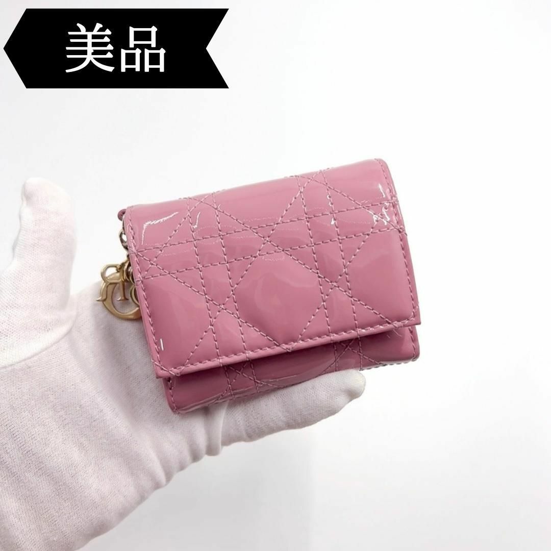 Christian Dior(クリスチャンディオール)の◇クリスチャンディオール◇エナメル/レディディオール/カナージュ/財布/ブランド レディースのファッション小物(財布)の商品写真