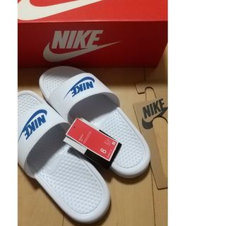 ナイキ(NIKE)の正規品 NIKE ナイキ  ベナッシ サンダル 26㎝ JDI スライド 白(サンダル)