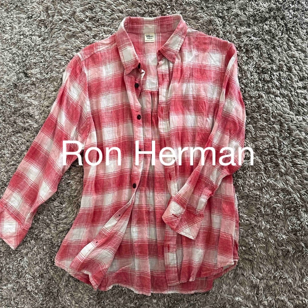 Ron Herman(ロンハーマン)のロンハーマン　チェックシャツ　シャツ　レディース　春夏 レディースのトップス(シャツ/ブラウス(長袖/七分))の商品写真