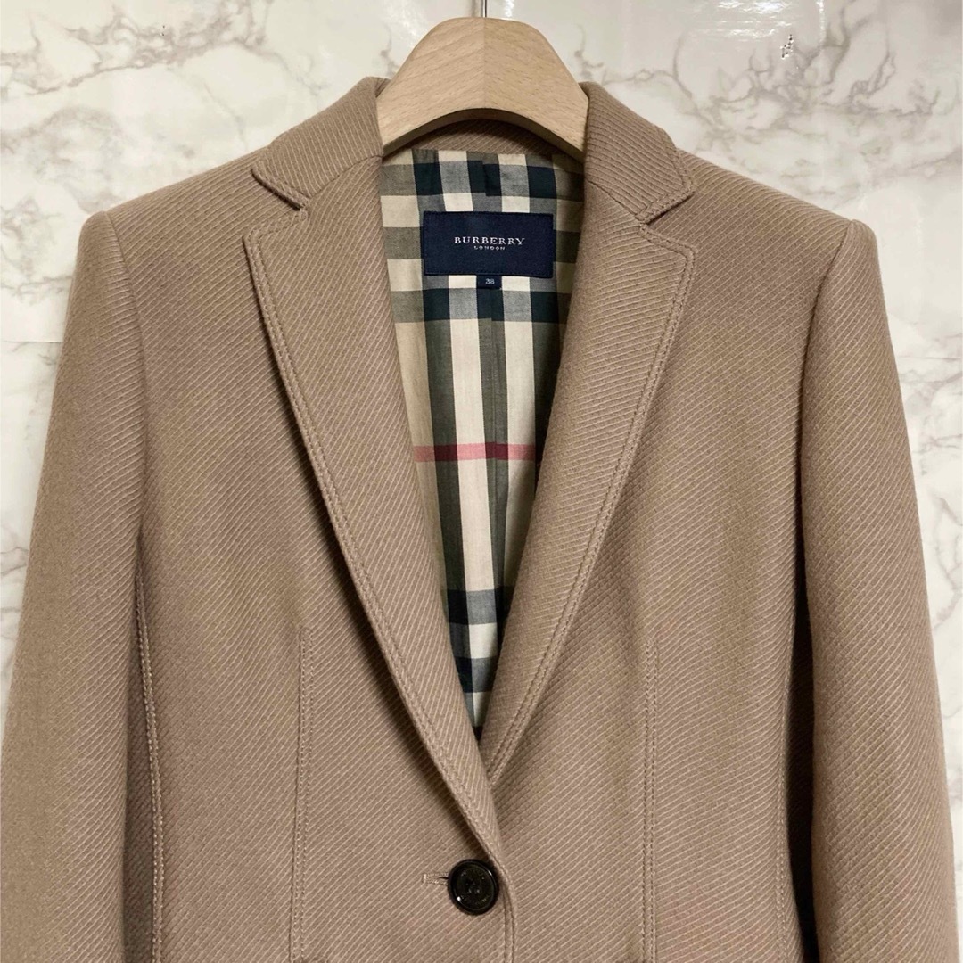 BURBERRY(バーバリー)の【新品タグ付き】BURBERRY LONDON 裏地ノバチェック1Bジャケット レディースのジャケット/アウター(テーラードジャケット)の商品写真