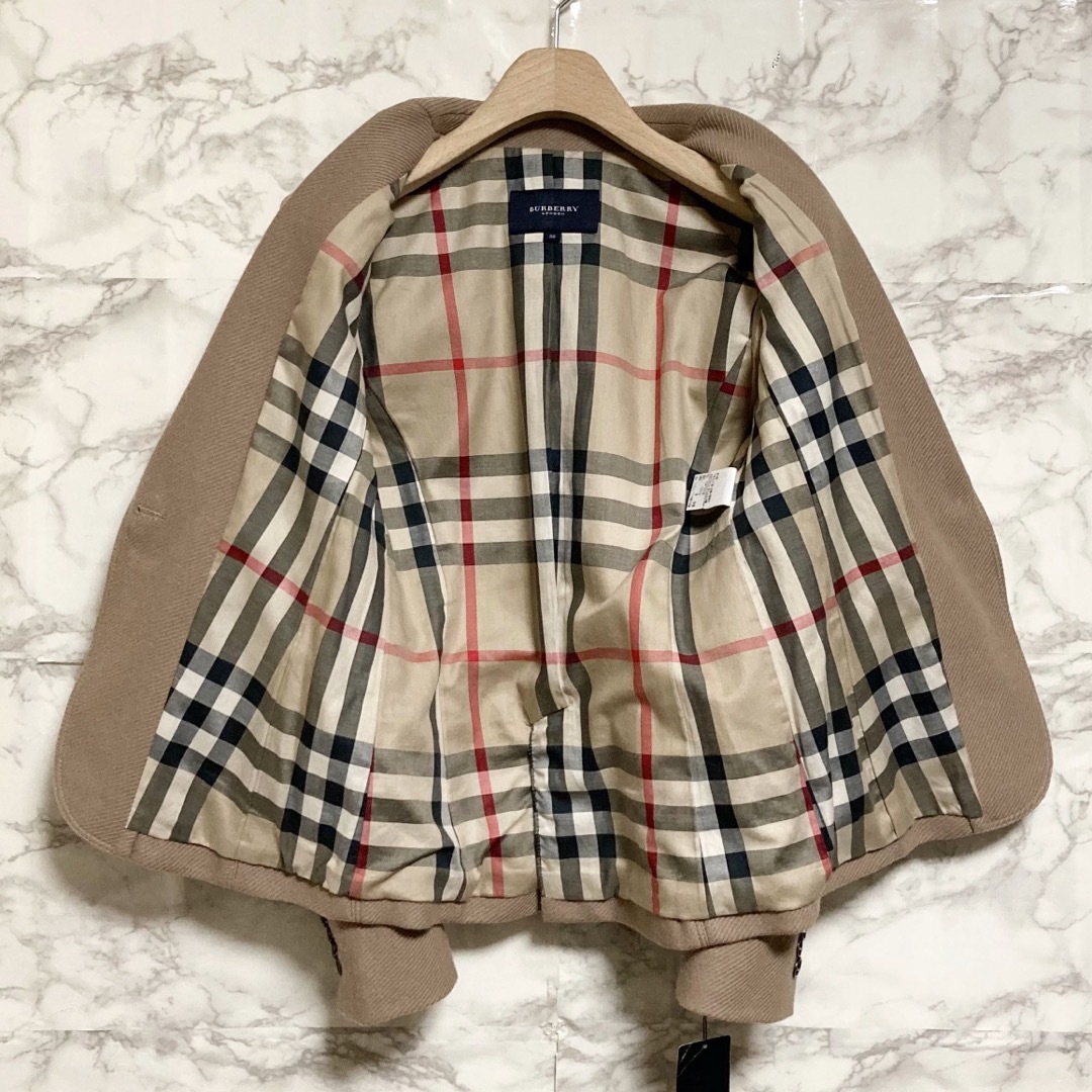 BURBERRY(バーバリー)の【新品タグ付き】BURBERRY LONDON 裏地ノバチェック1Bジャケット レディースのジャケット/アウター(テーラードジャケット)の商品写真