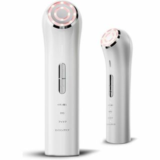 美顔器 RF美顔器 EMS 美容器 イオン導入 微電流 3色LED 光エステ(フェイスケア/美顔器)