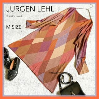 ヨーガンレール(Jurgen Lehl)の【JURGEN LEHL】ヨーガンレール ニットワンピース マルチカラー M(ひざ丈ワンピース)