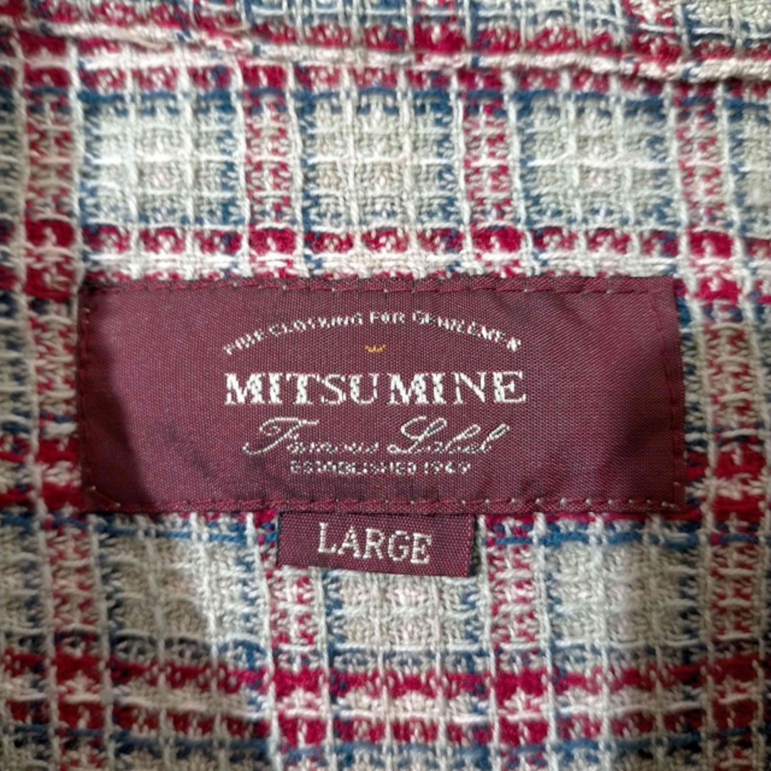 Mitsumine(ミツミネ)のMITSUMINE(ミツミネ) シアサッカー チェックシャツ メンズ トップス メンズのトップス(その他)の商品写真