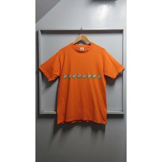 ケーティン(KATIN)の90’s Katin USA製 両面プリント Tシャツ オレンジ M 半袖(Tシャツ/カットソー(半袖/袖なし))