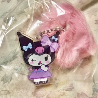 サンリオ(サンリオ)のサンリオ 💜 クロミ 💜アクリルチャーム💜ピンク ボンボン チャーム^o^(キャラクターグッズ)