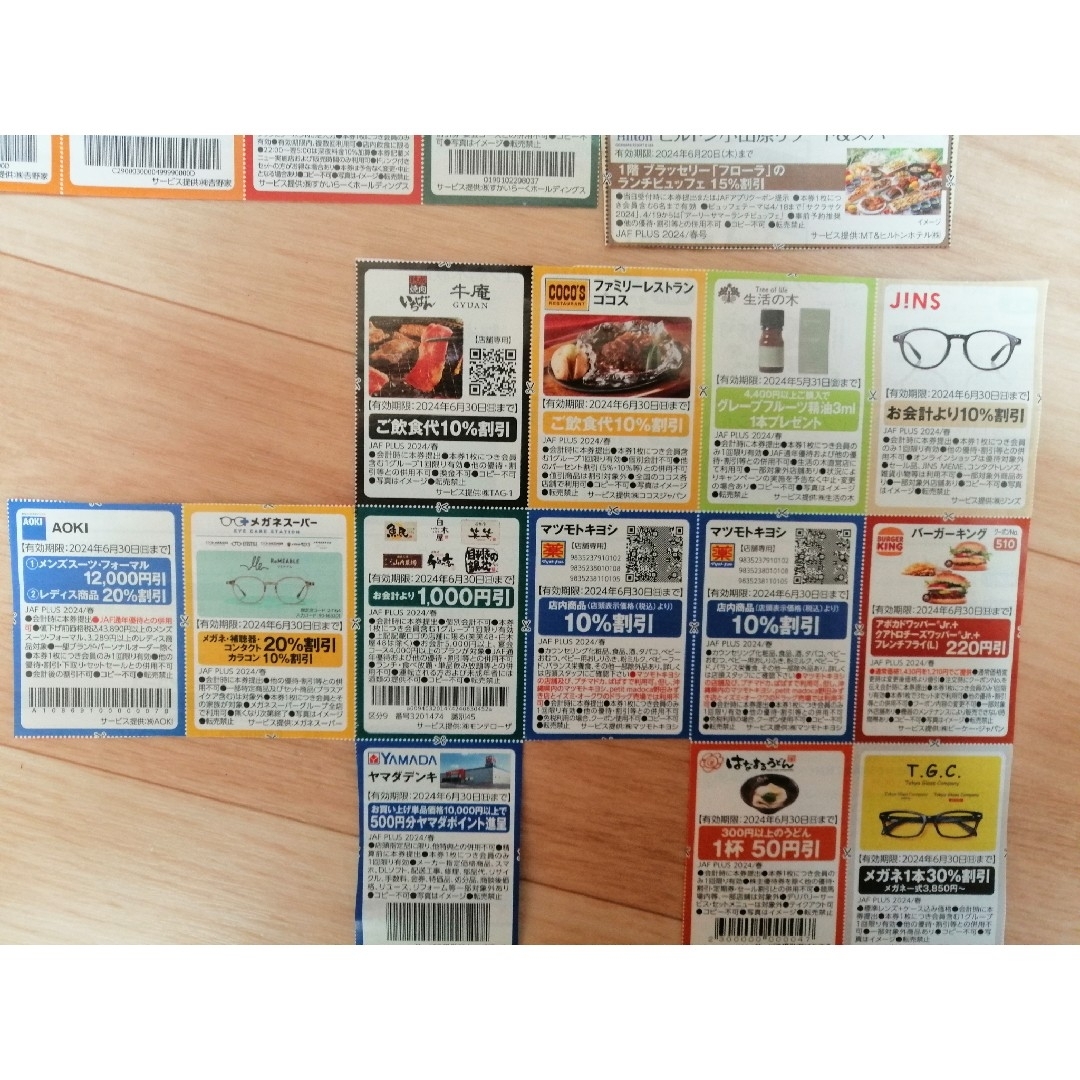 JAFクーポン チケットの優待券/割引券(その他)の商品写真