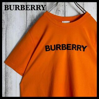 BURBERRY - 【現行】バーバリー☆センターロゴ入りTシャツ ティッシ期 オレンジ 即完売注意