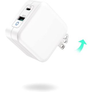 2台同時充電　iPhone 充電器 65w PD type-c 急速充電(バッテリー/充電器)