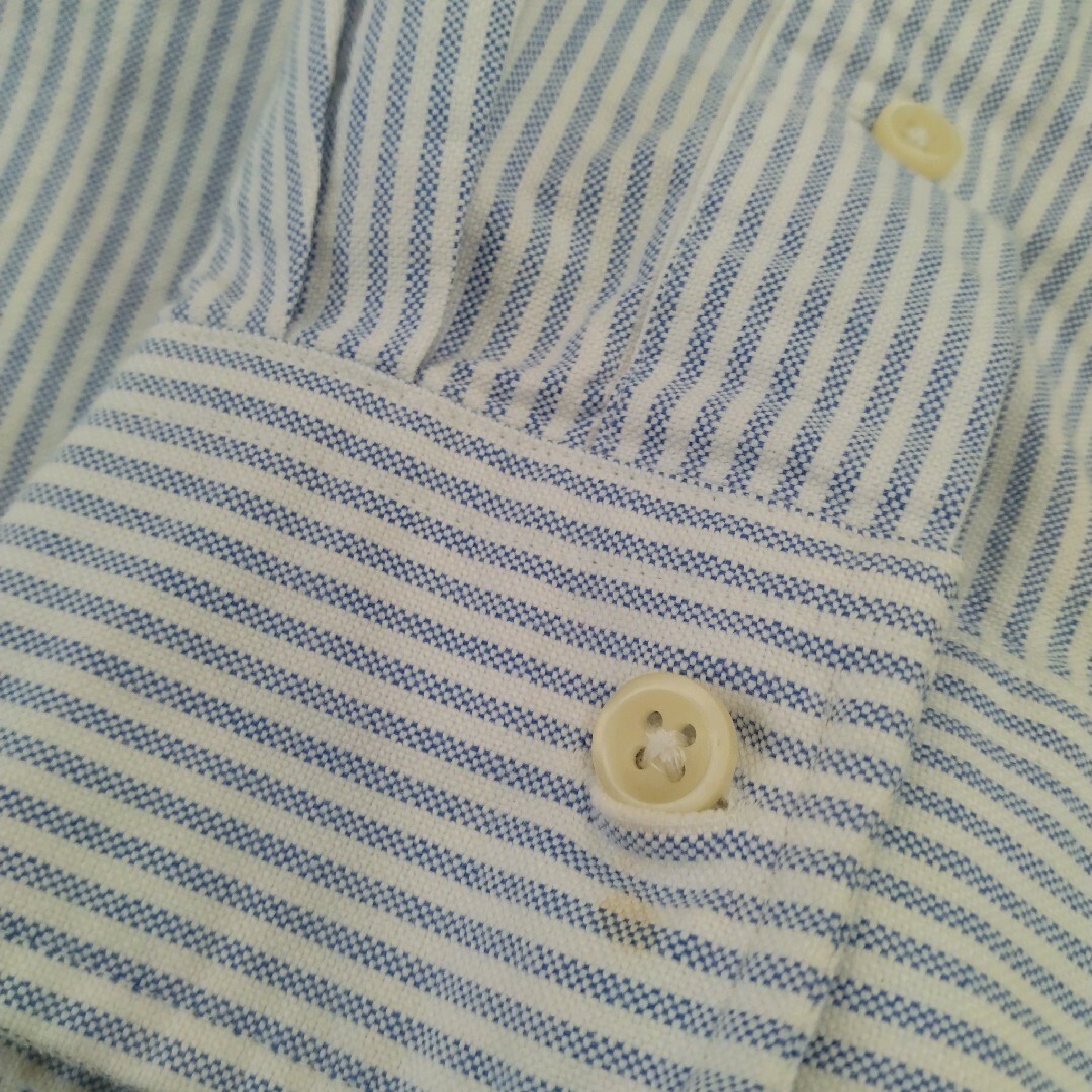 POLO RALPH LAUREN(ポロラルフローレン)の90's  ラルフローレン　ストライプ ３色ポニー ロゴ刺繍 BDシャツ メンズのトップス(シャツ)の商品写真