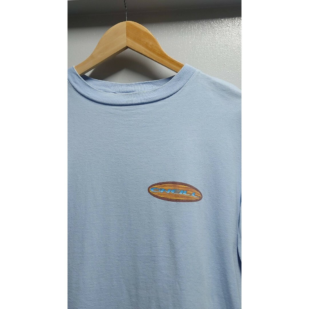 O'NEILL(オニール)の90’s ONEILL USA製 両面プリント Tシャツ サックスブルー M メンズのトップス(Tシャツ/カットソー(半袖/袖なし))の商品写真