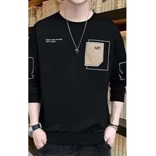 【人気商品】ストリート　おしゃれ　シンプル　トップス　トレーナー　ＸＬ(Tシャツ/カットソー(七分/長袖))