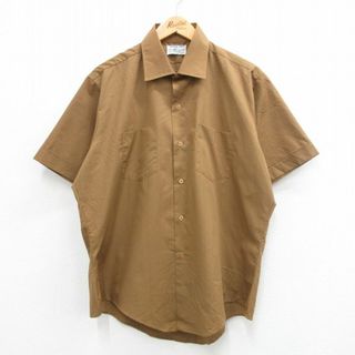 XL★古着 Kマート 半袖 シャツ メンズ 90年代 90s 茶 ブラウン 24apr18 中古 トップス(シャツ)