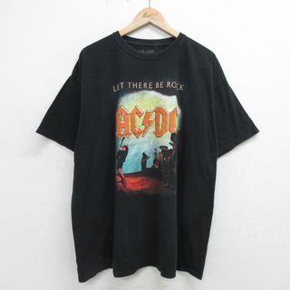 【感謝価格】 XL☆古着 半袖 ロック バンド Tシャツ メンズ AC/DC 大きい ミュージシャン