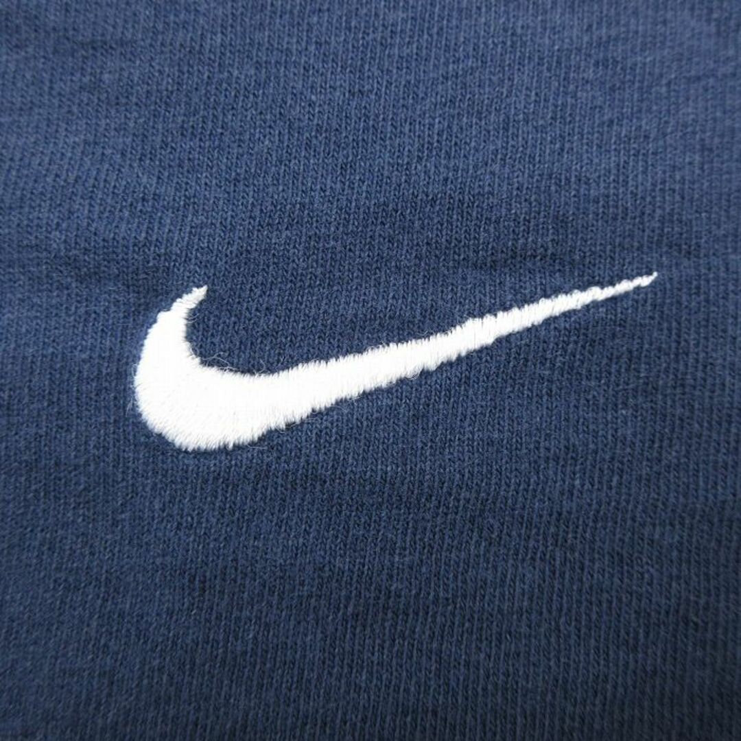 NIKE(ナイキ)のXL★古着 ナイキ NIKE 半袖 ビンテージ Tシャツ メンズ 90年代 90s ワンポイントロゴ 大きいサイズ コットン クルーネック USA製 紺 ネイビー 24apr18 中古 メンズのトップス(Tシャツ/カットソー(半袖/袖なし))の商品写真