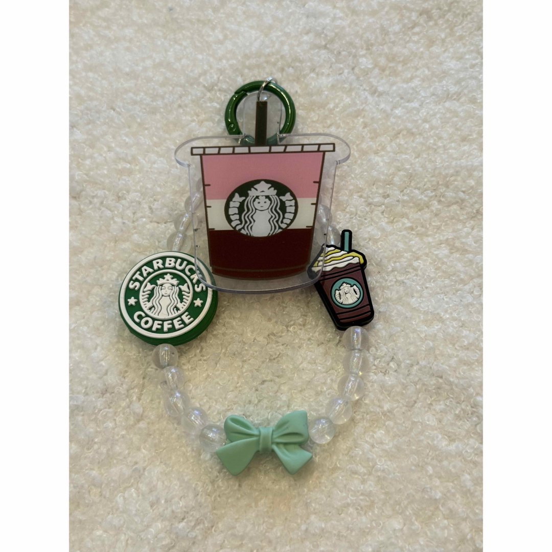 Starbucks(スターバックス)の【キーホルダー】アクリル付き　スタバ　Starbucks ハンドメイドのアクセサリー(キーホルダー/ストラップ)の商品写真