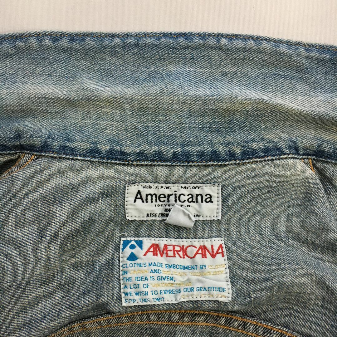 AMERICANA(アメリカーナ)のAMERICANA　デニムジャケット　USED　10880 レディースのジャケット/アウター(Gジャン/デニムジャケット)の商品写真