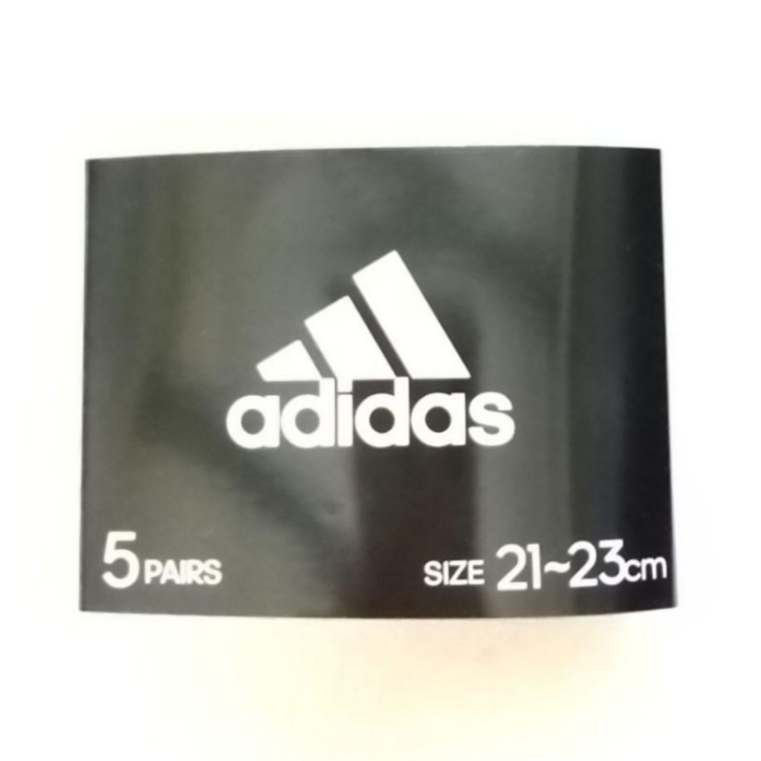 adidas(アディダス)のアディダス  adidas  ソックス 5足セット コストコ【B】21～23cm キッズ/ベビー/マタニティのこども用ファッション小物(靴下/タイツ)の商品写真