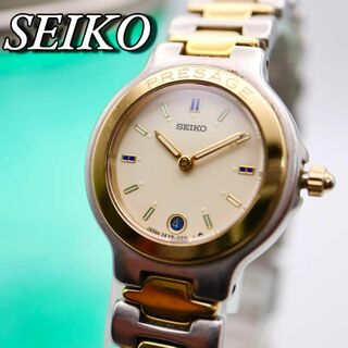 セイコー(SEIKO)のSEIKO プレサージュ デイト クォーツ レディース腕時計 521(腕時計)