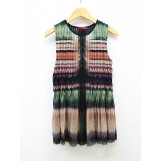 VIVIENNE TAM - 【夏物新入荷】■VIVIENNE TAM/ヴィヴィアン タム■プリーツカットソー/ノースリーブ マルチカラー レディース 0【中古】夏 814042