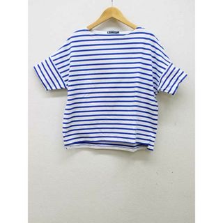 プチバトー(PETIT BATEAU)の【夏物新入荷】■PETIT BATEAU/プチバトー■ボーダーカットソー/半袖 ブルー×ホワイト/青×白 レディース S【中古】夏 814042(Tシャツ(半袖/袖なし))