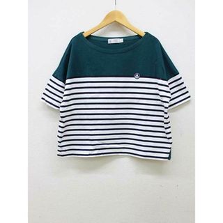 プチバトー(PETIT BATEAU)の【夏物新入荷】■PETIT BATEAU/プチバトー■ボーダーカットソー/半袖 マルチカラー レディース 2【中古】夏 814042(Tシャツ(半袖/袖なし))